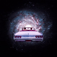 Taudalpoi art retro travel car GIF