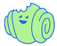 Franz Franzbrötchen Sticker by LOKL Hamburg