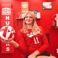 Ncaa Volleyball GIF by Huskers