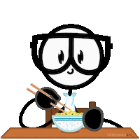 Ramen Noodles Eating Sticker