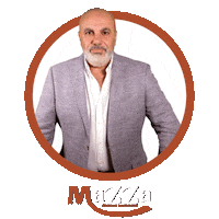 Man George Sticker by Restaurant Mazza