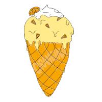 happy ice cream Sticker by Krombacher
