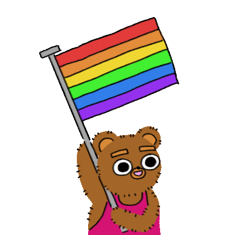 Proud Gay Pride Sticker by Timothy Winchester
