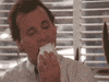Bill Murray Eating GIF
