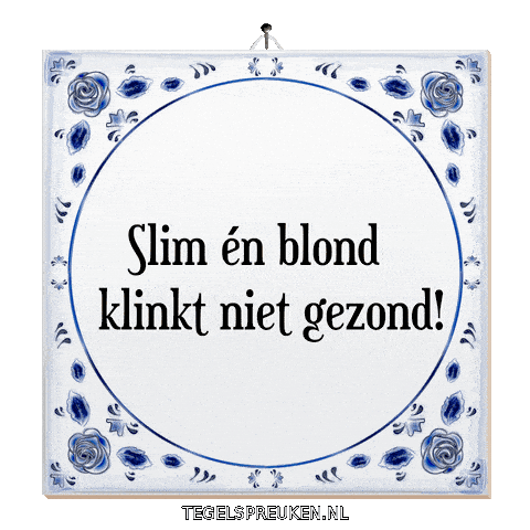 Gezond Wijsheid Sticker by Tegelspreuken.nl