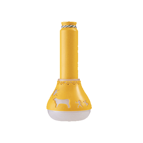 Yolkstation giphygifmaker yellow light torch Sticker