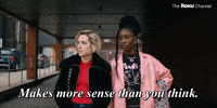 Checks Out Zoe Lister Jones GIF by The Roku Channel