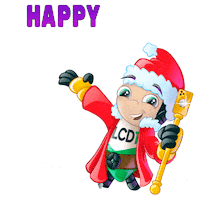 lcd1 smile santa boy newyear Sticker