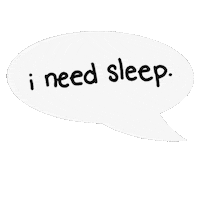 Tired Sleep Sticker