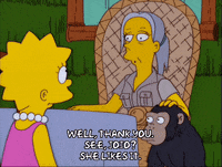 lisa simpson eye roll GIF