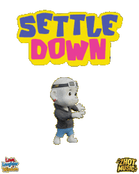 Calm Down Chill Out Sticker by Zhot Music