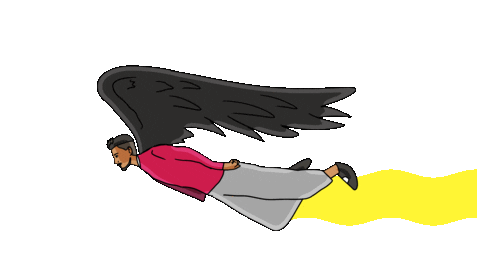Fly Flying Sticker by UvenGames