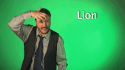 sign language lion GIF by Sign with Robert