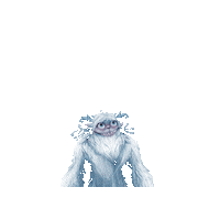 FactsConvention white snow winter monster Sticker