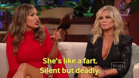 real housewives fart GIF by Slice