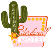 Starland_Strange savannah motel no vacancy motel sign Sticker