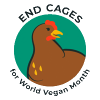 Vegan Chicken Sticker by The Humane League