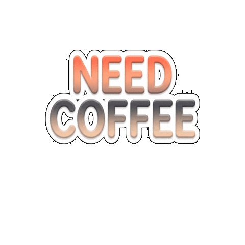 Tired Coffee First Sticker by Flowpio