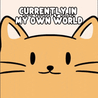 Zoning Out Head In The Clouds GIF by MESA My Emotional Support Animal