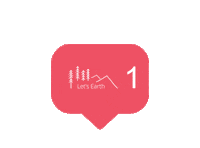letsearth logo instagram brand camping Sticker
