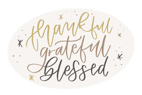 Give Thanks Holiday Sticker by Feather Park Lettering