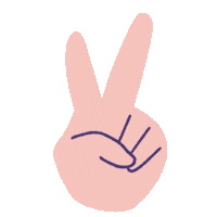 Peace Victory Sticker by THESTAGEWALK