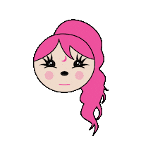 girl japan Sticker
