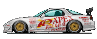 Car Racing Sticker by kneapolitan