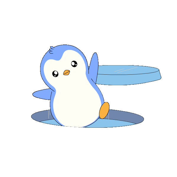 See Ya Goodbye Sticker by Pudgy Penguins