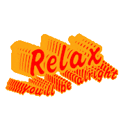 Relax Sticker by Mo-vement
