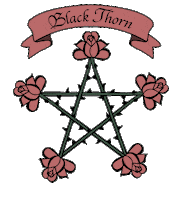 BlackThorn_LA flower black rose floral Sticker