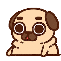 Tired Do Nothing Sticker by Puglie Pug
