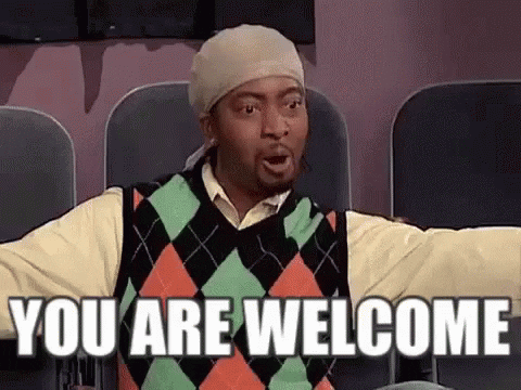 You Are Welcome GIF by memecandy