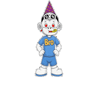 Bro Cute Face Sticker by Zhot