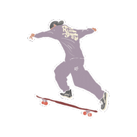 Longboard Sticker
