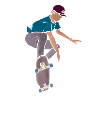 Longboard Sticker