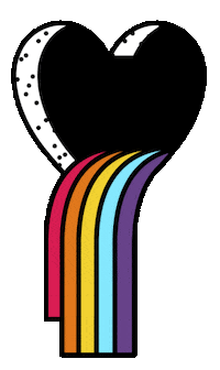alexsiordia heart gay pride corazon Sticker