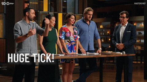 Australia Tick GIF by MasterChefAU