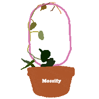 Pink Love Sticker by Mossify