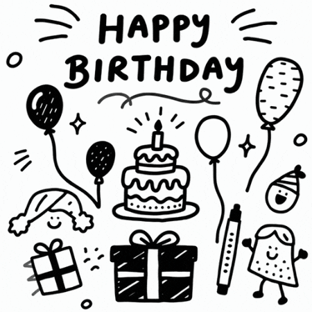 llwuStudio01 giphygifmaker celebration birthday cake GIF