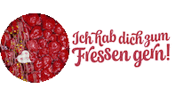 Ich Hab Dich Zum Fressen Gern Valentin Sticker by Bäckerei Hamma