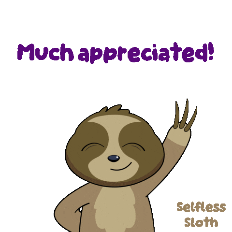 Sloth Appreciate It Sticker by VeeFriends