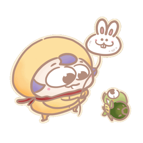 Rabbit Balloon Sticker