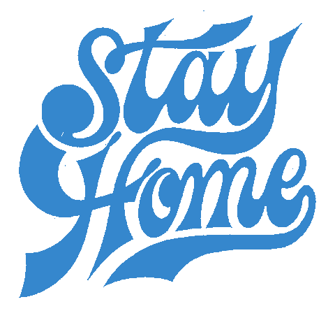 simonandmoose giphyupload lettering stayhome simonandmoose Sticker