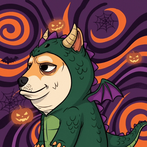 Shiba Inu Halloween GIF by Doge Pound