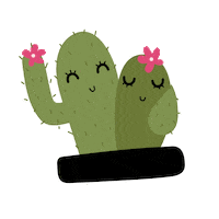 Cactus Manas Sticker by Pratika Pizzaria