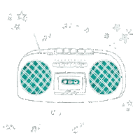 blackheartcreations music radio play song Sticker