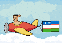 Flag Uzbek GIF by Abstract HotDogs