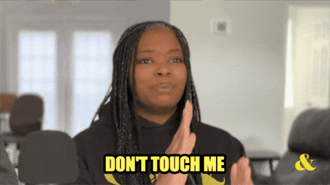 Get Out No GIF by Chat & Bother Podcast