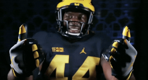 Come College Football GIF by Michigan Athletics